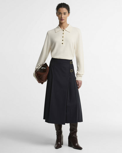 Delilah Midi Skirt - Dark Navy