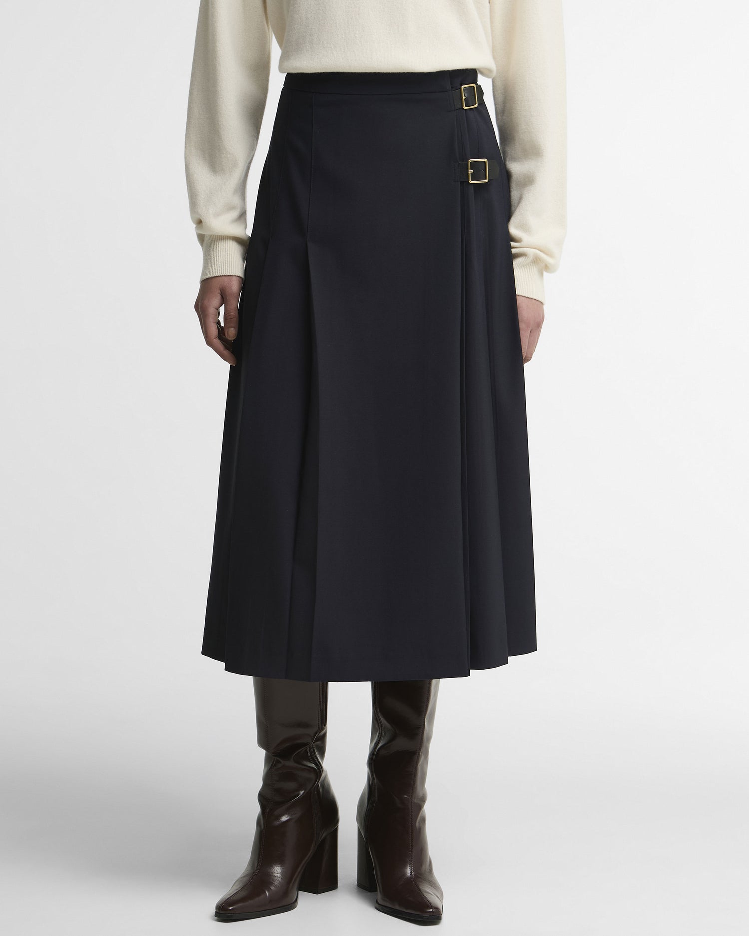 Delilah Midi Skirt - Dark Navy