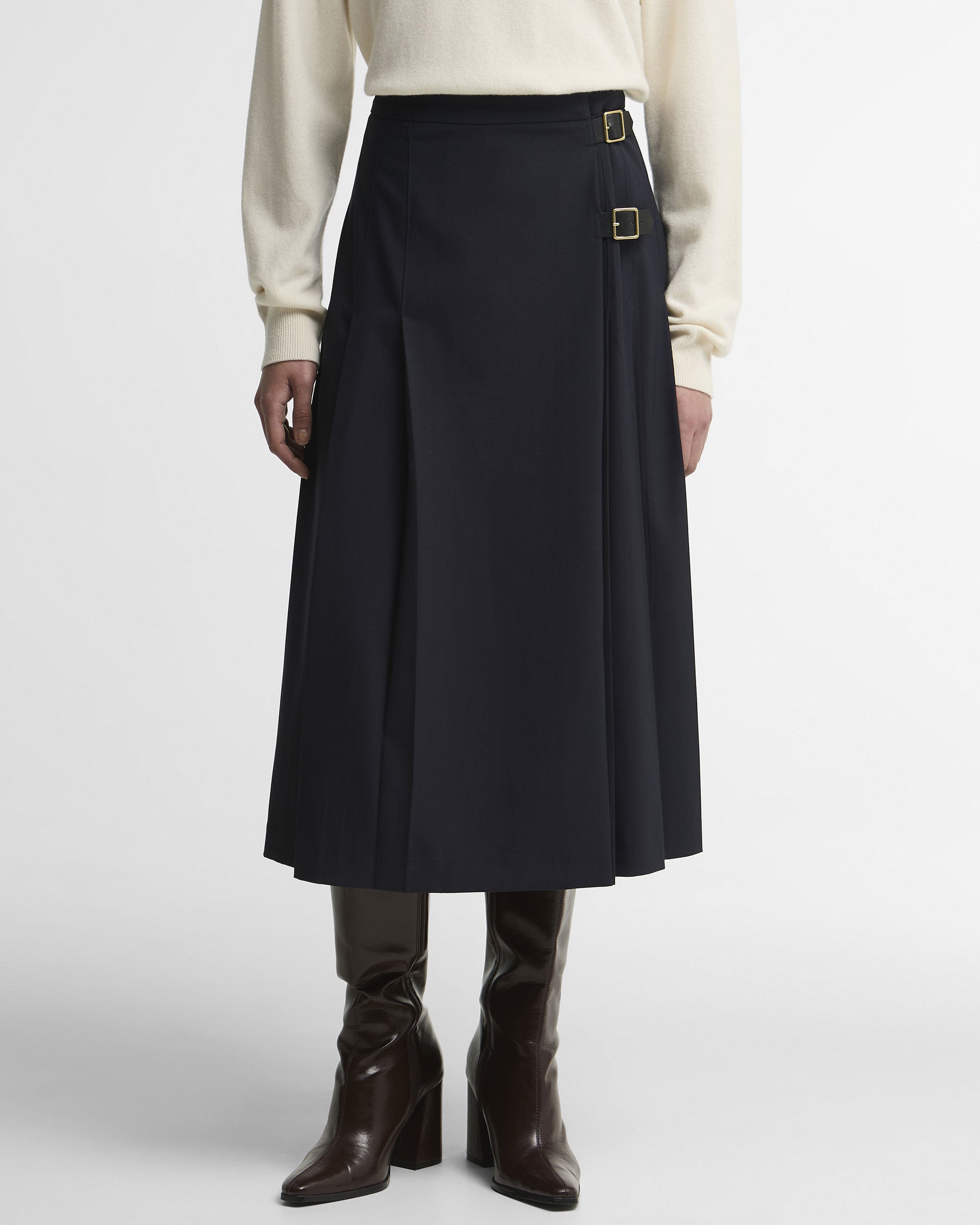 Delilah Midi Skirt - Dark Navy