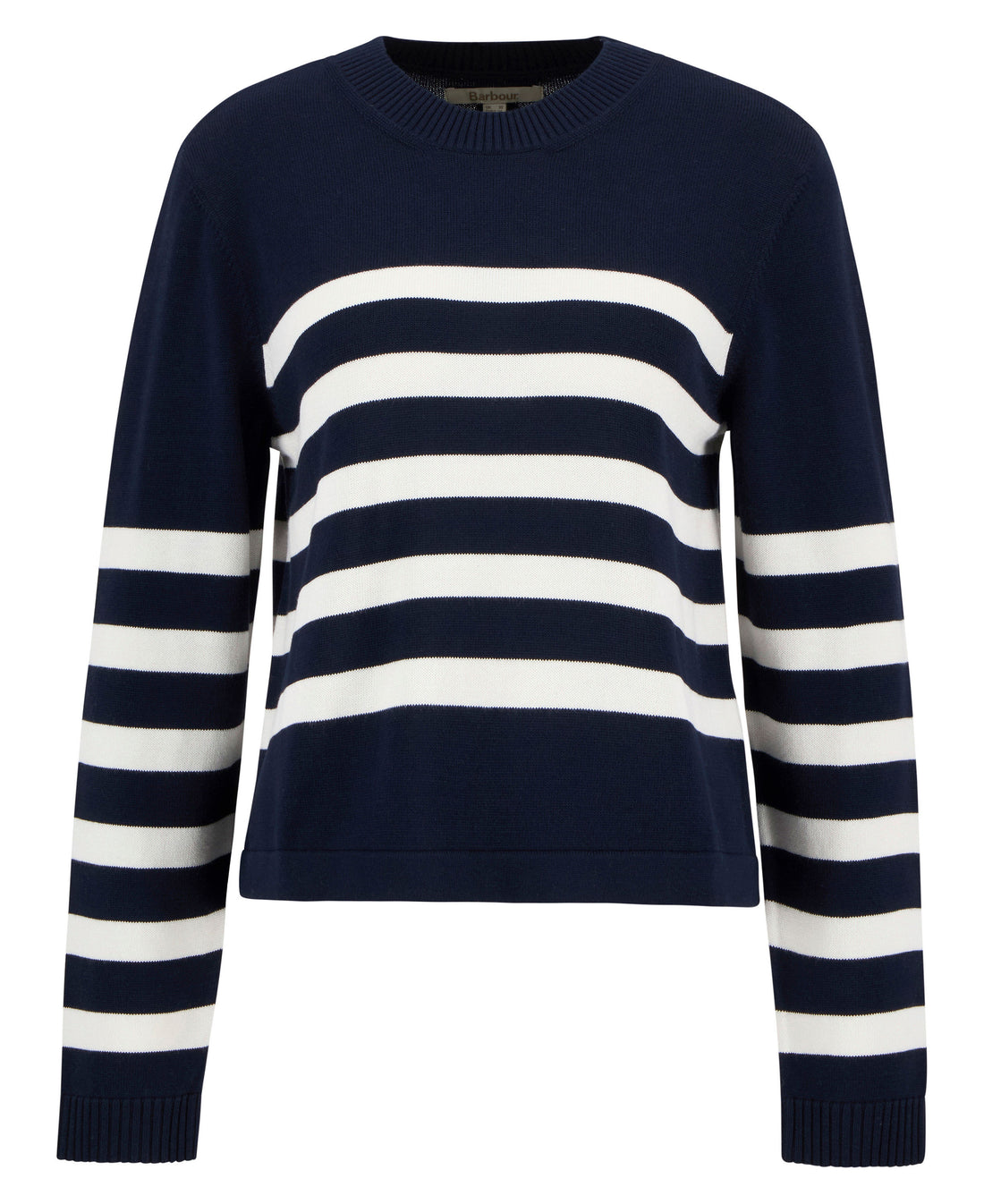 Demi Striped Crew Neck Jumper - Dark Navy Stripe