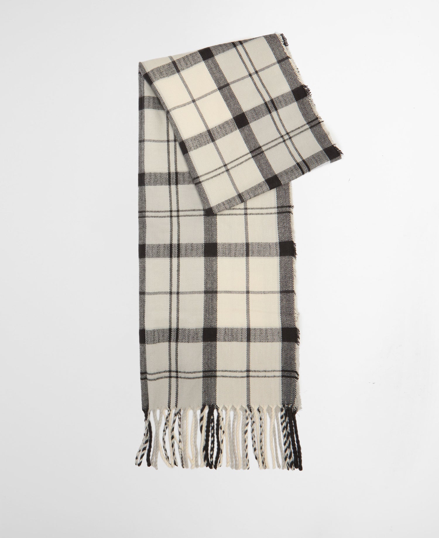 Dover Beanie &amp; Hailes Scarf Gift Set - Monochrome Tartan