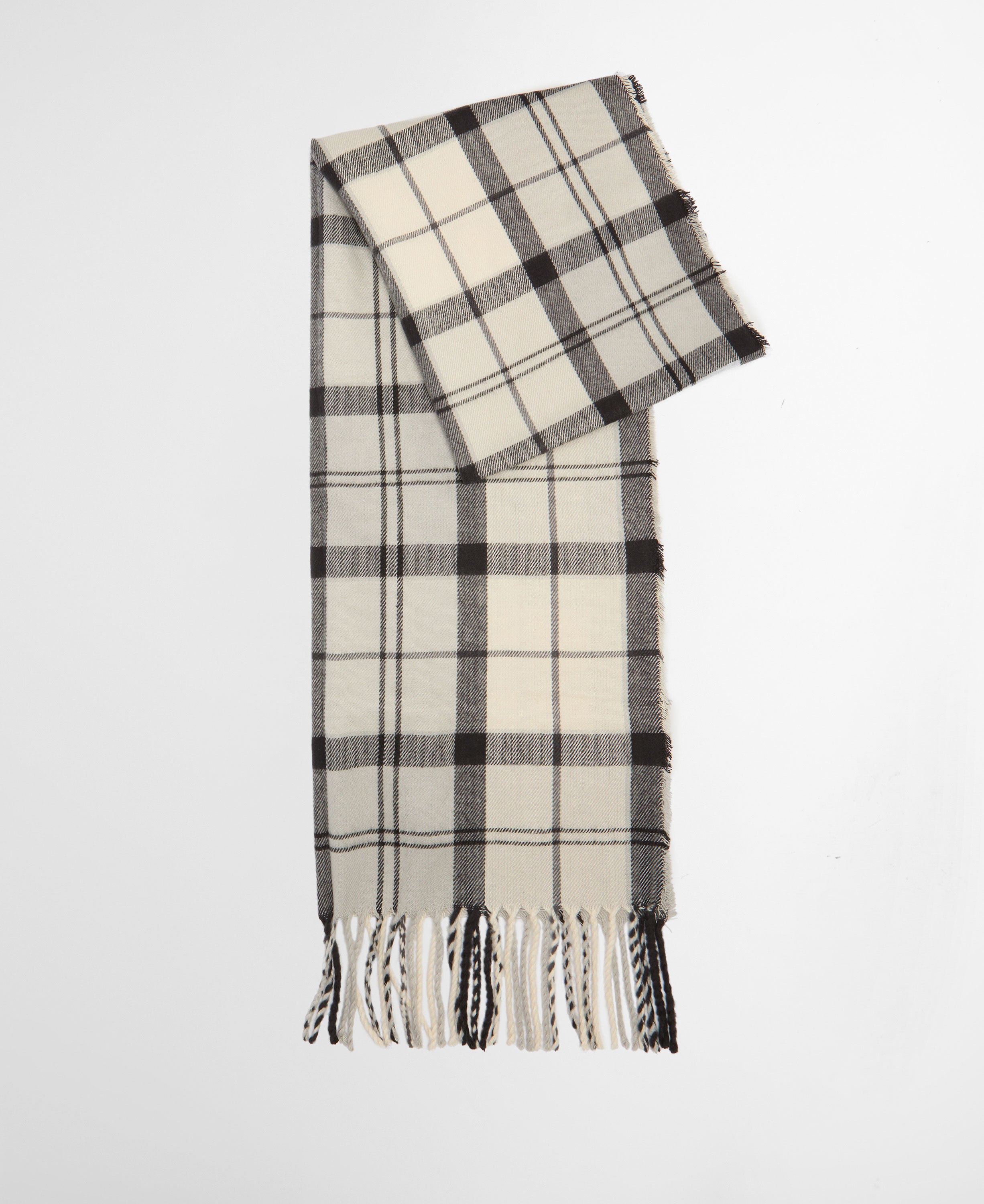 Dover Beanie &amp; Hailes Scarf Gift Set - Monochrome Tartan