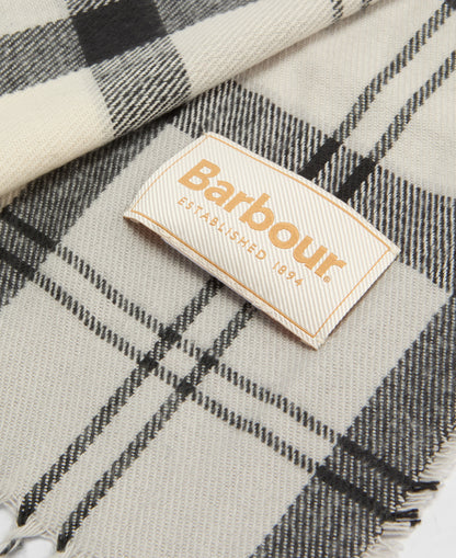 Dover Beanie &amp; Hailes Scarf Gift Set - Monochrome Tartan