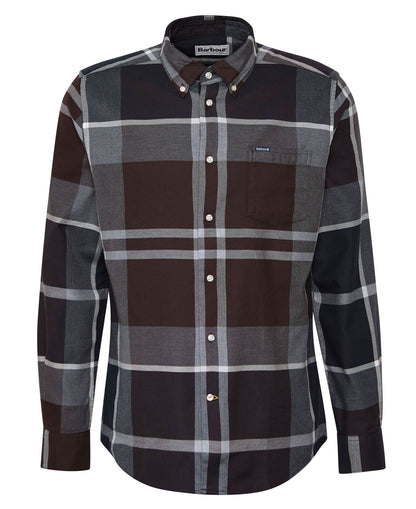 Dunoon Tailored Tartan Shirt - Midnight Oak Tartan