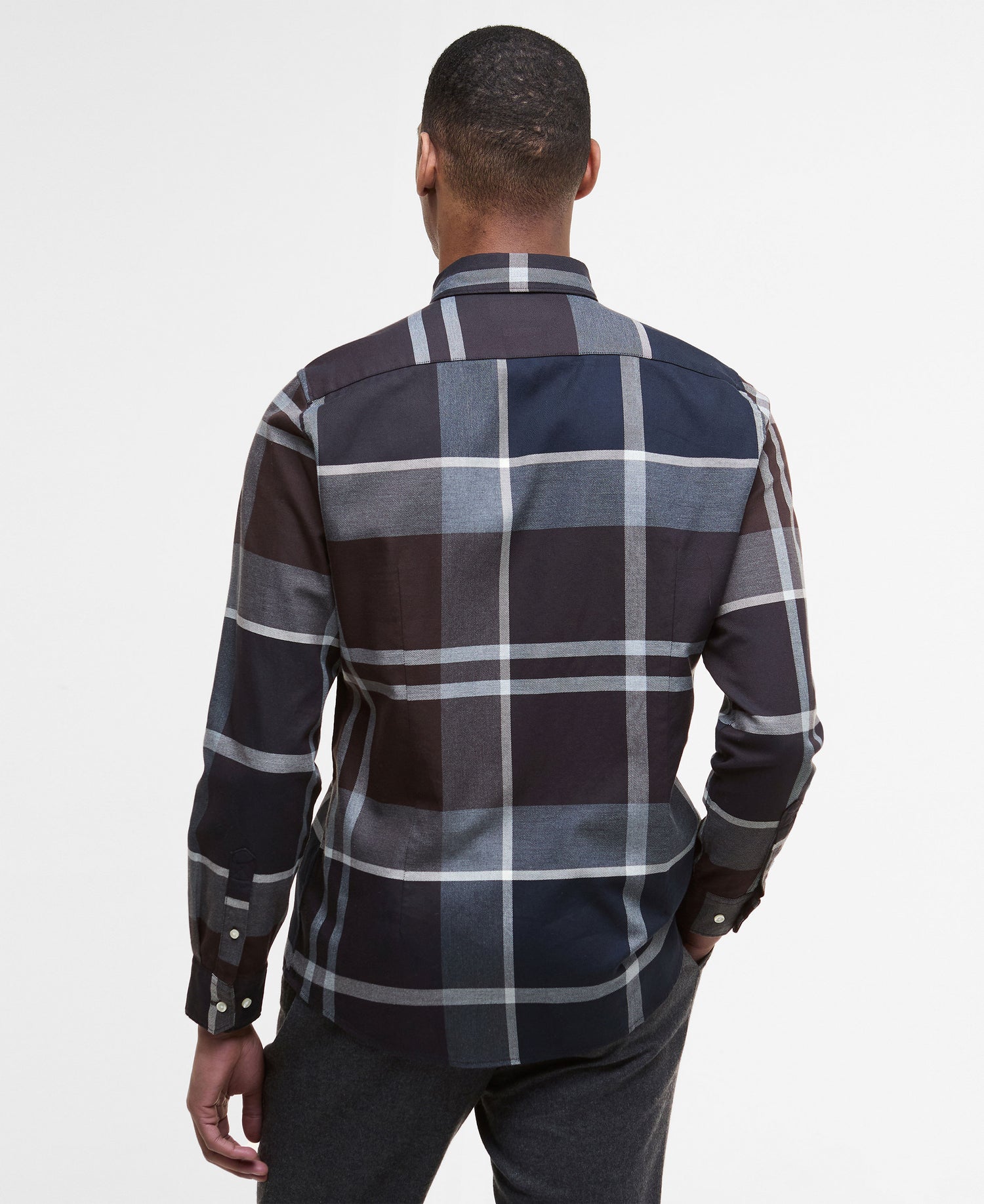 Dunoon Tailored Tartan Shirt - Midnight Oak Tartan