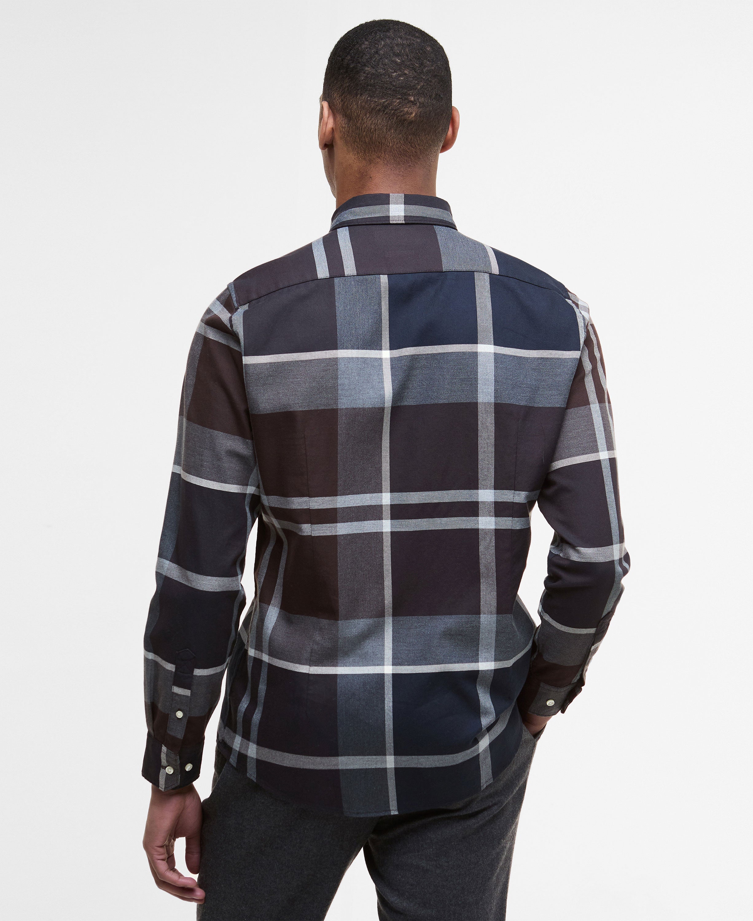 Dunoon Tailored Tartan Shirt - Midnight Oak Tartan