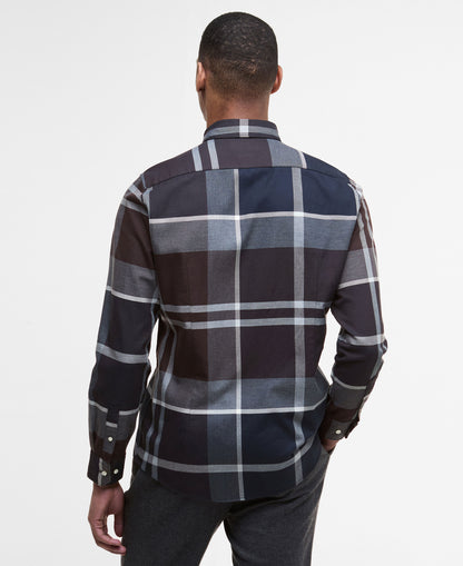 Dunoon Tailored Tartan Shirt - Midnight Oak Tartan