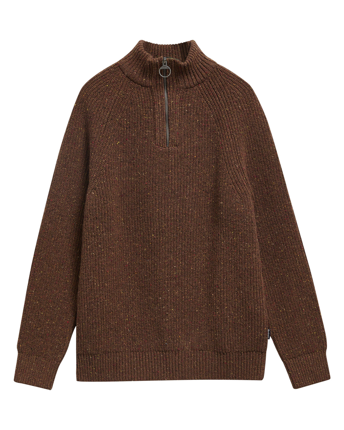 Essentials Fleck Half Zip - Bracken