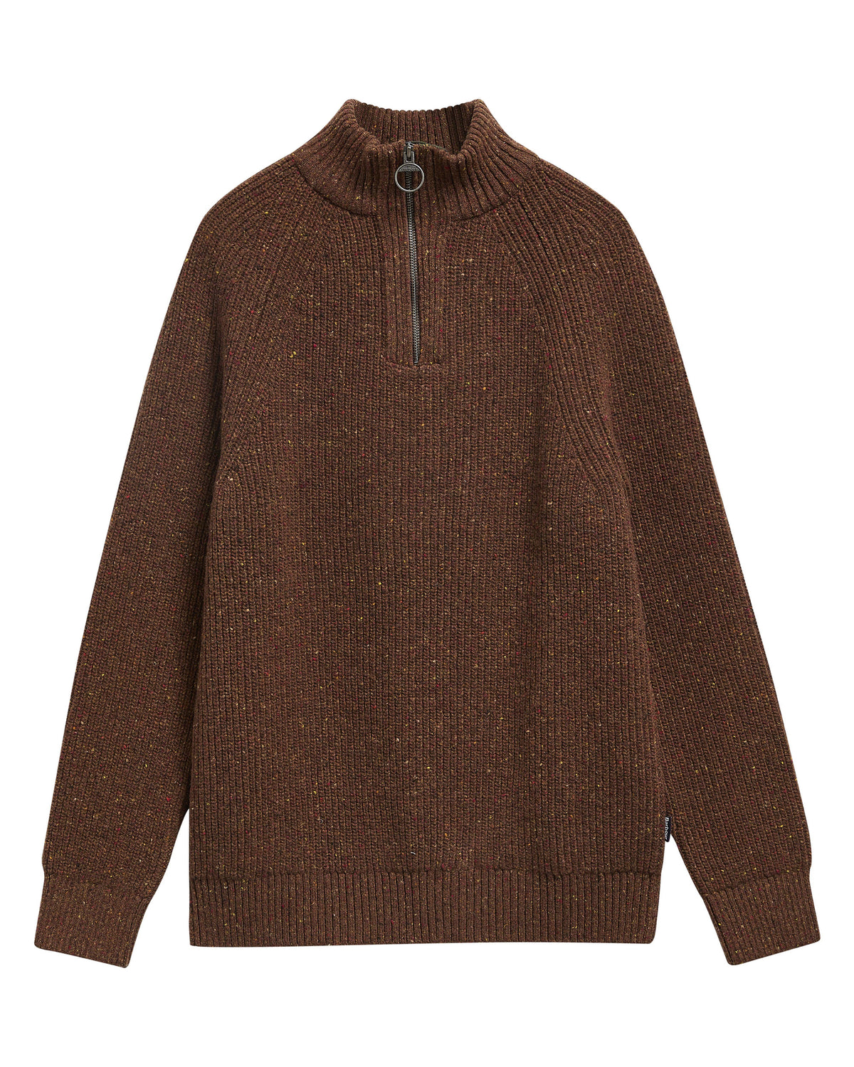 Essentials Fleck Half Zip - Bracken
