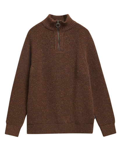 Essentials Fleck Half Zip - Bracken