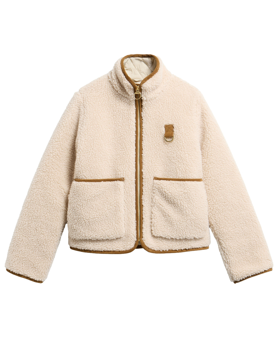 Elenora Casual Fleece Jacket - Ecru