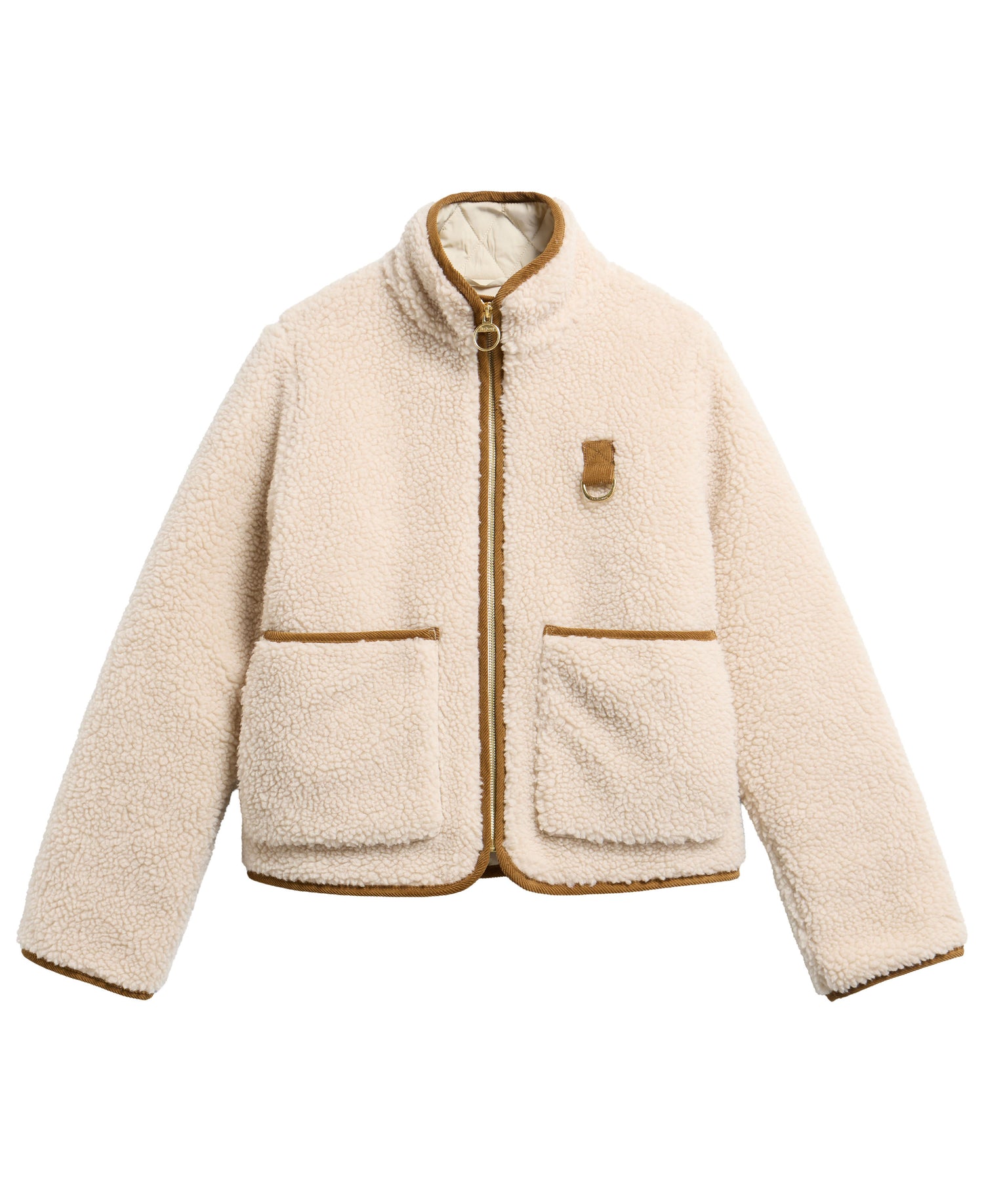 Elenora Casual Fleece Jacket - Ecru