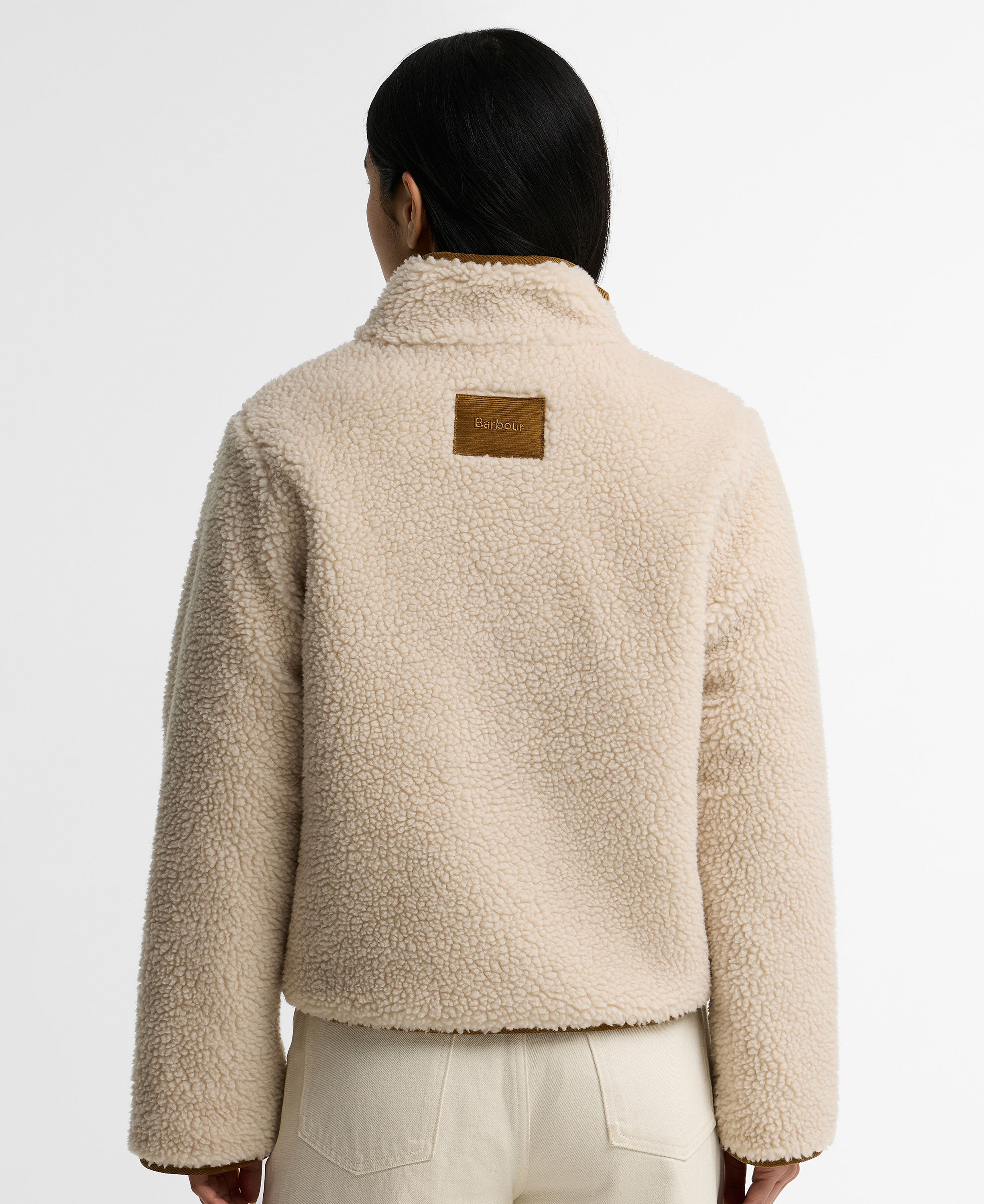 Elenora Casual Fleece Jacket - Ecru