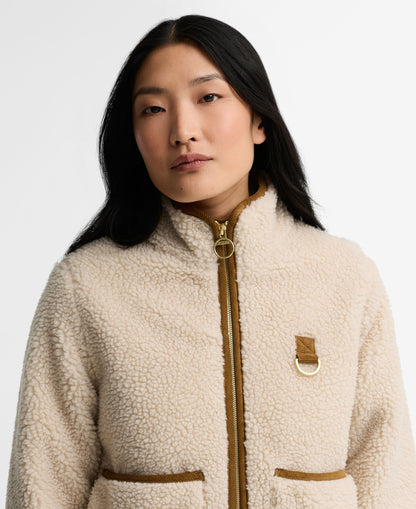 Elenora Casual Fleece Jacket - Ecru