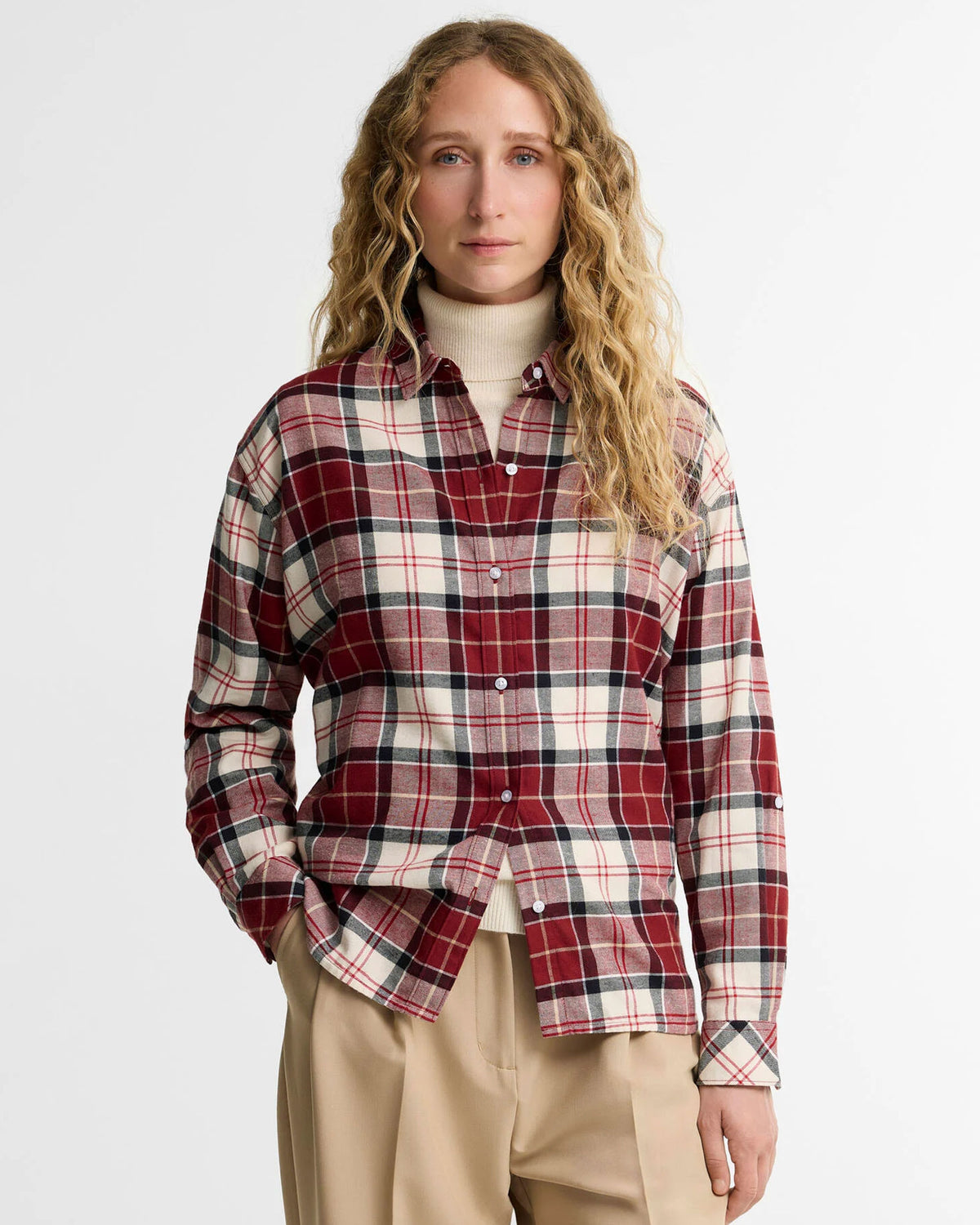 Elishaw Check Shirt - Light Cardinal Tartan