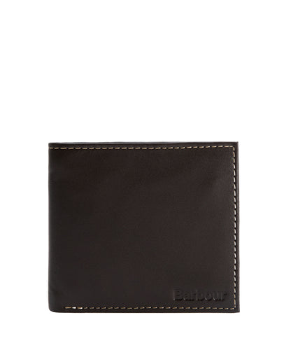 Elvington Leather Billfold Coin Wallet - Brown/Tan