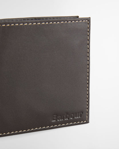 Elvington Leather Billfold Coin Wallet - Brown/Tan