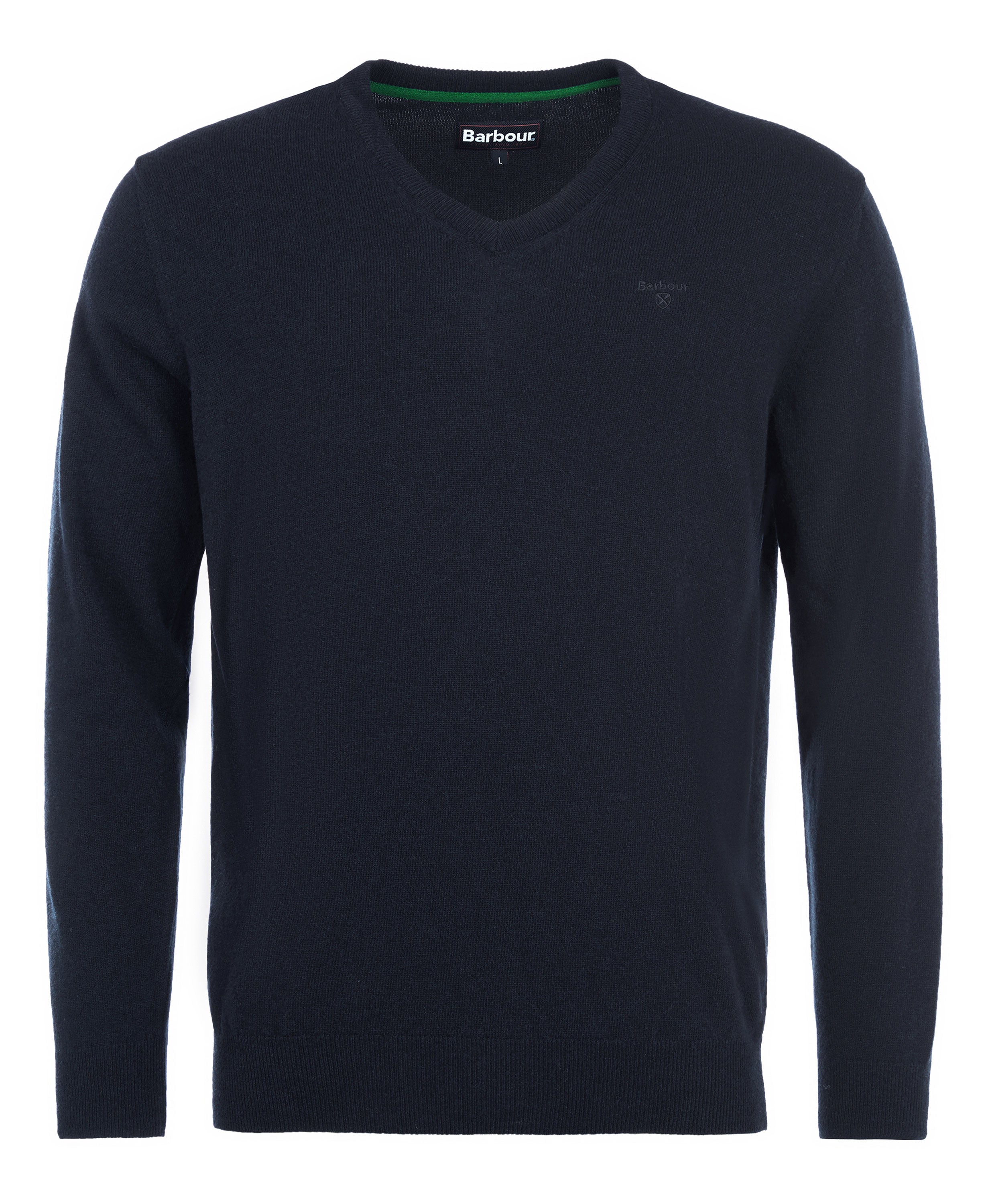 Essential Lambswool V Neck Sweater - Navy