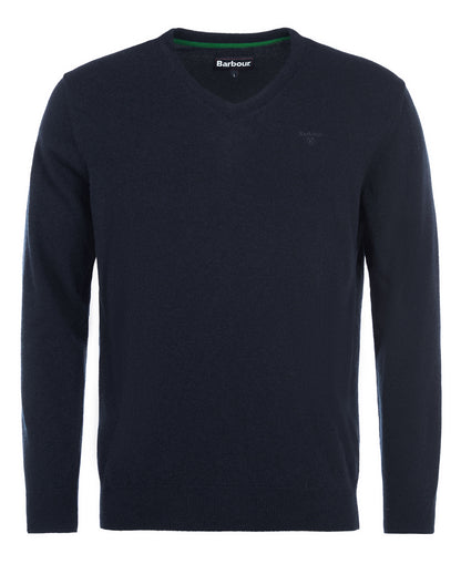 Essential Lambswool V Neck Sweater - Navy