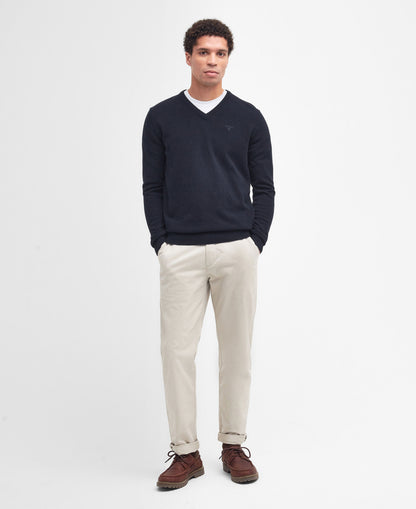 Essential Lambswool V Neck Sweater - Navy