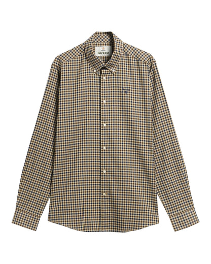 Finkle Tailored Gingham Shirt - Dark Sand