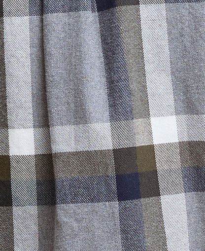 Folley Tailored Checked Shirt - Light Grey Marl