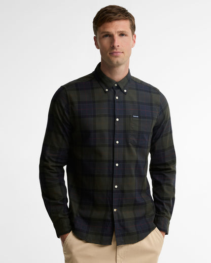 Fortrose Tailored Tartan Shirt - Shadow Classic Tartan