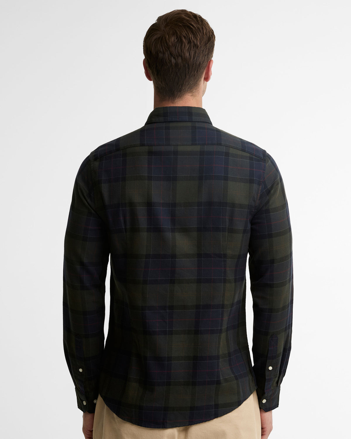 Fortrose Tailored Tartan Shirt - Shadow Classic Tartan