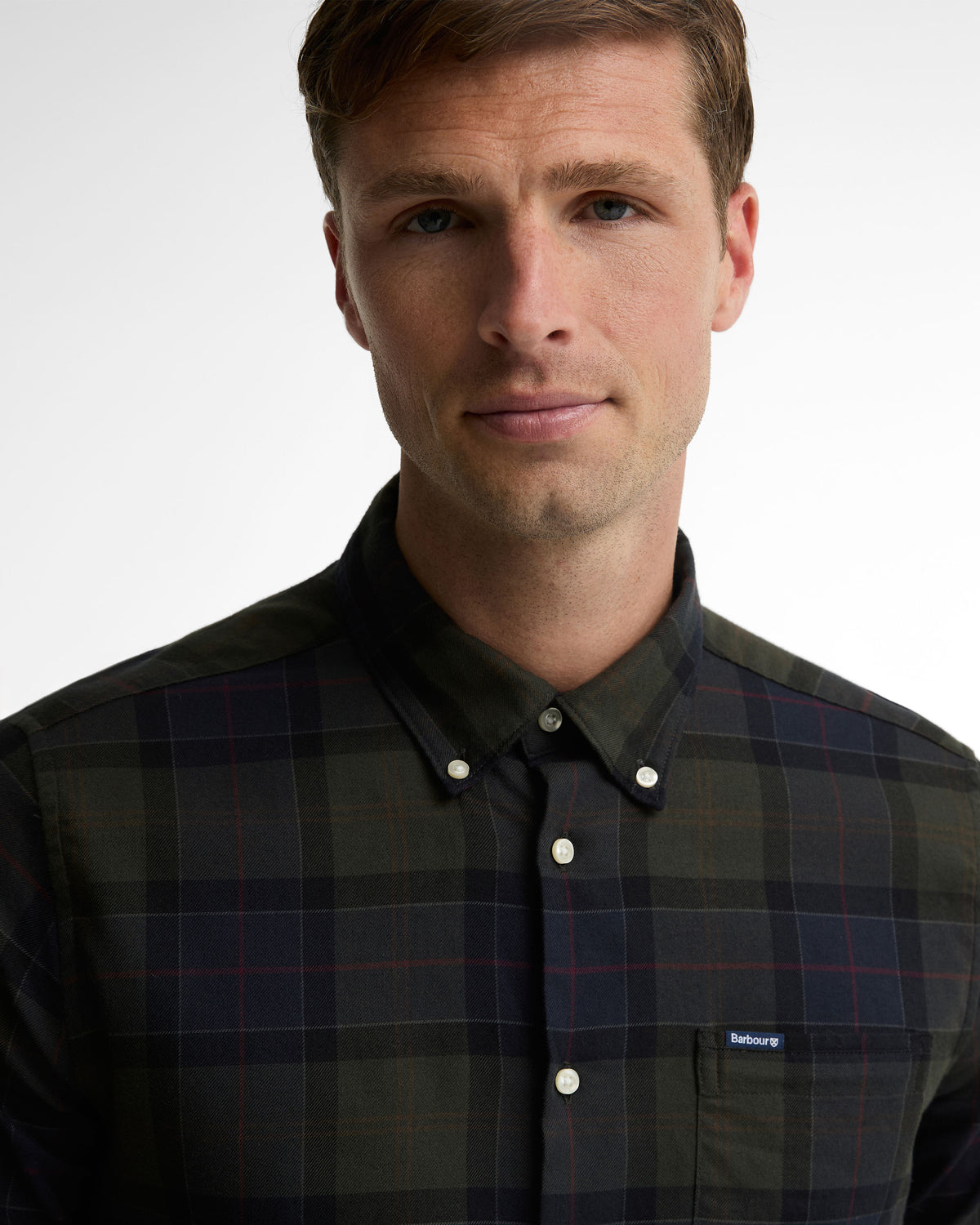 Fortrose Tailored Tartan Shirt - Shadow Classic Tartan