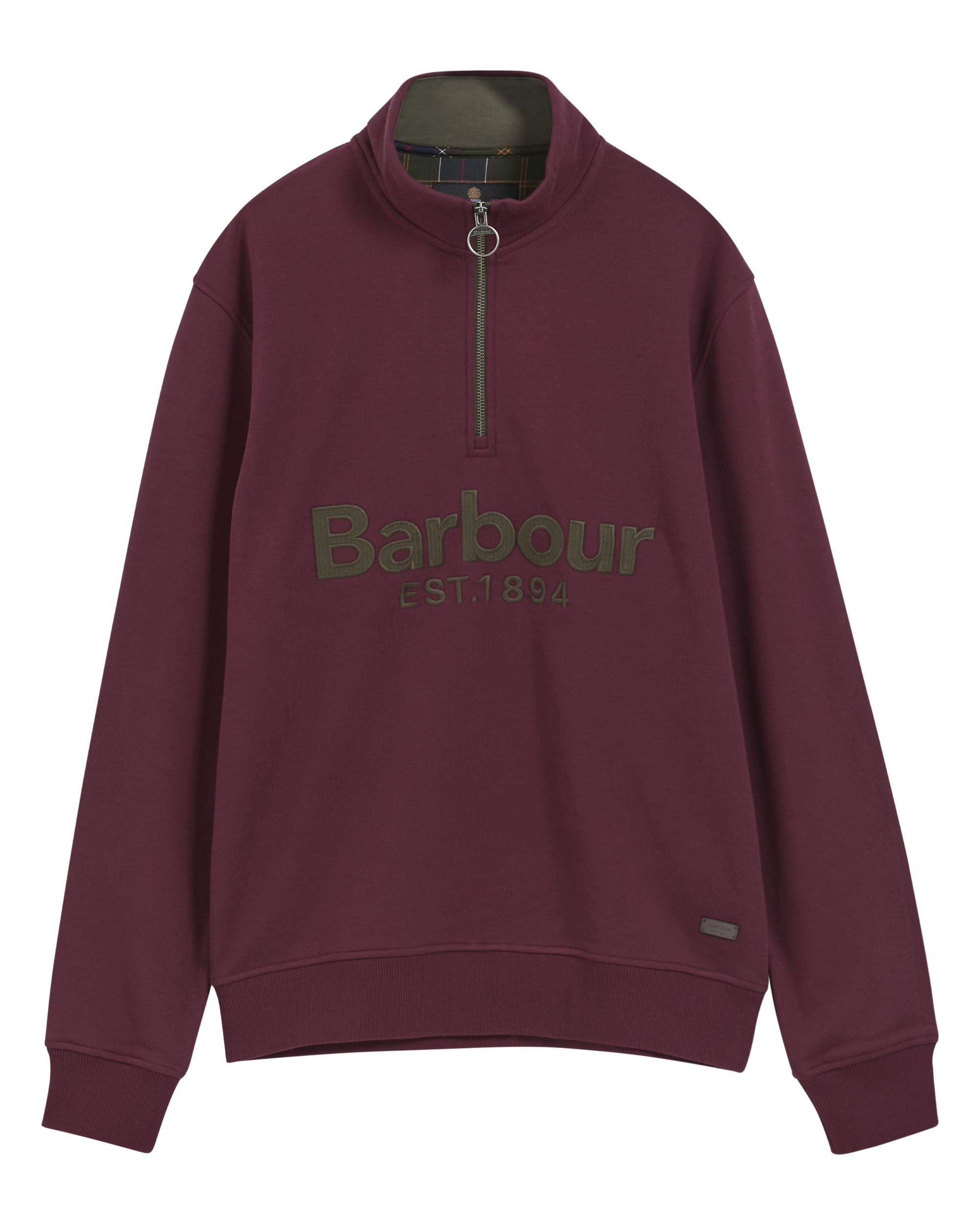 Fosse Half Zip Sweatshirt - Dark Bordeaux