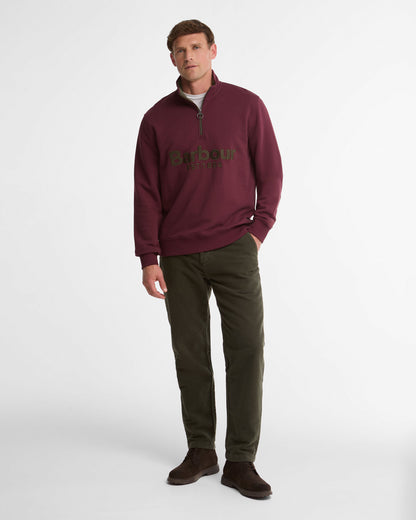 Fosse Half Zip Sweatshirt - Dark Bordeaux