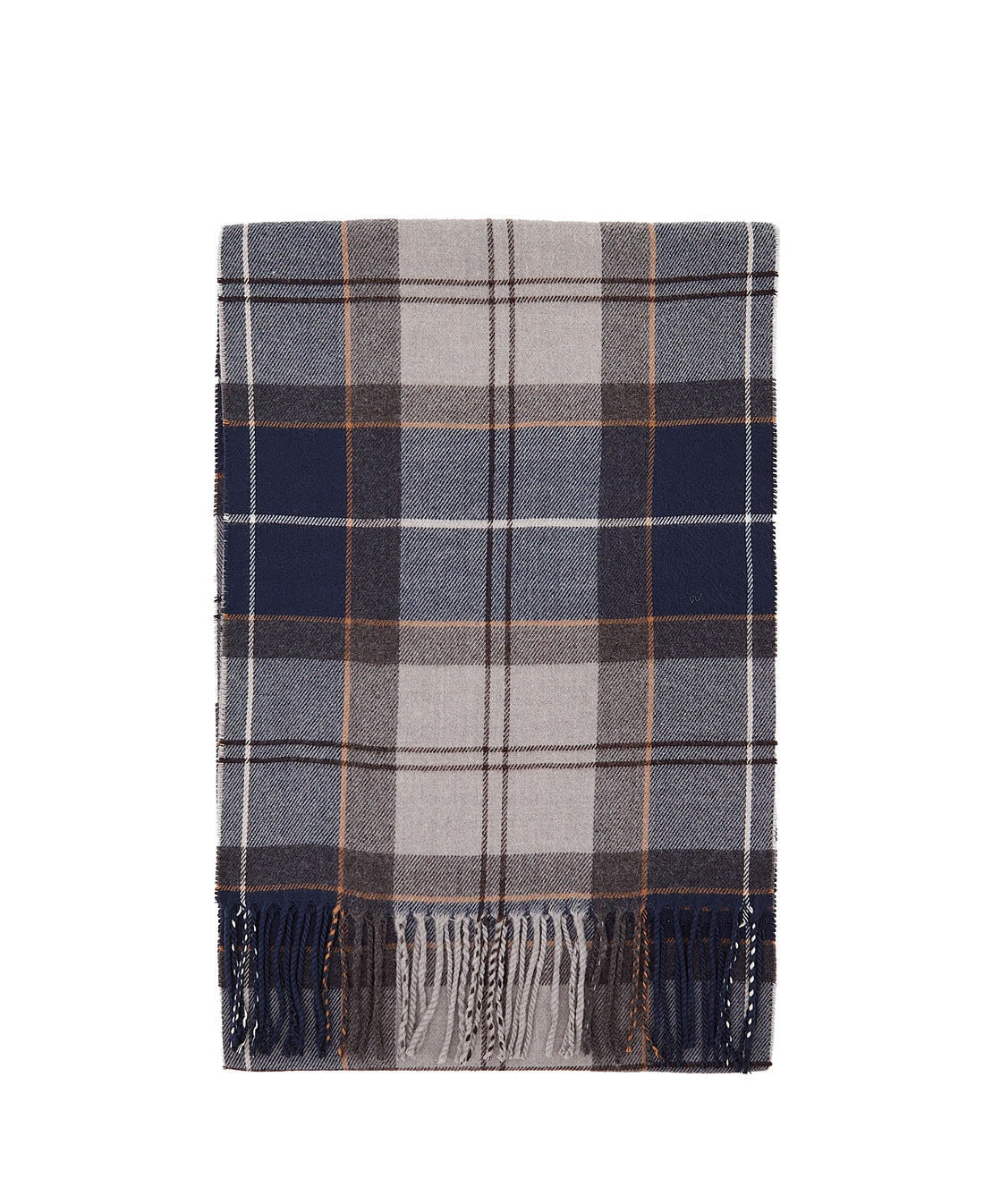 Galingale Tartan Scarf - Grey Midnight Tartan