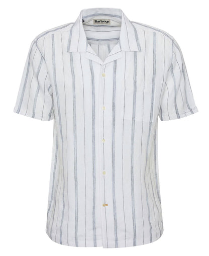 Garnock Stripe Short Sleeve Shirt - White