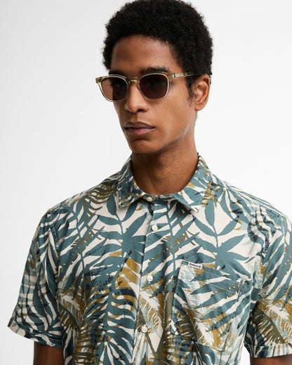 Gleaston Printed Summer Shirt - Vintage Teal