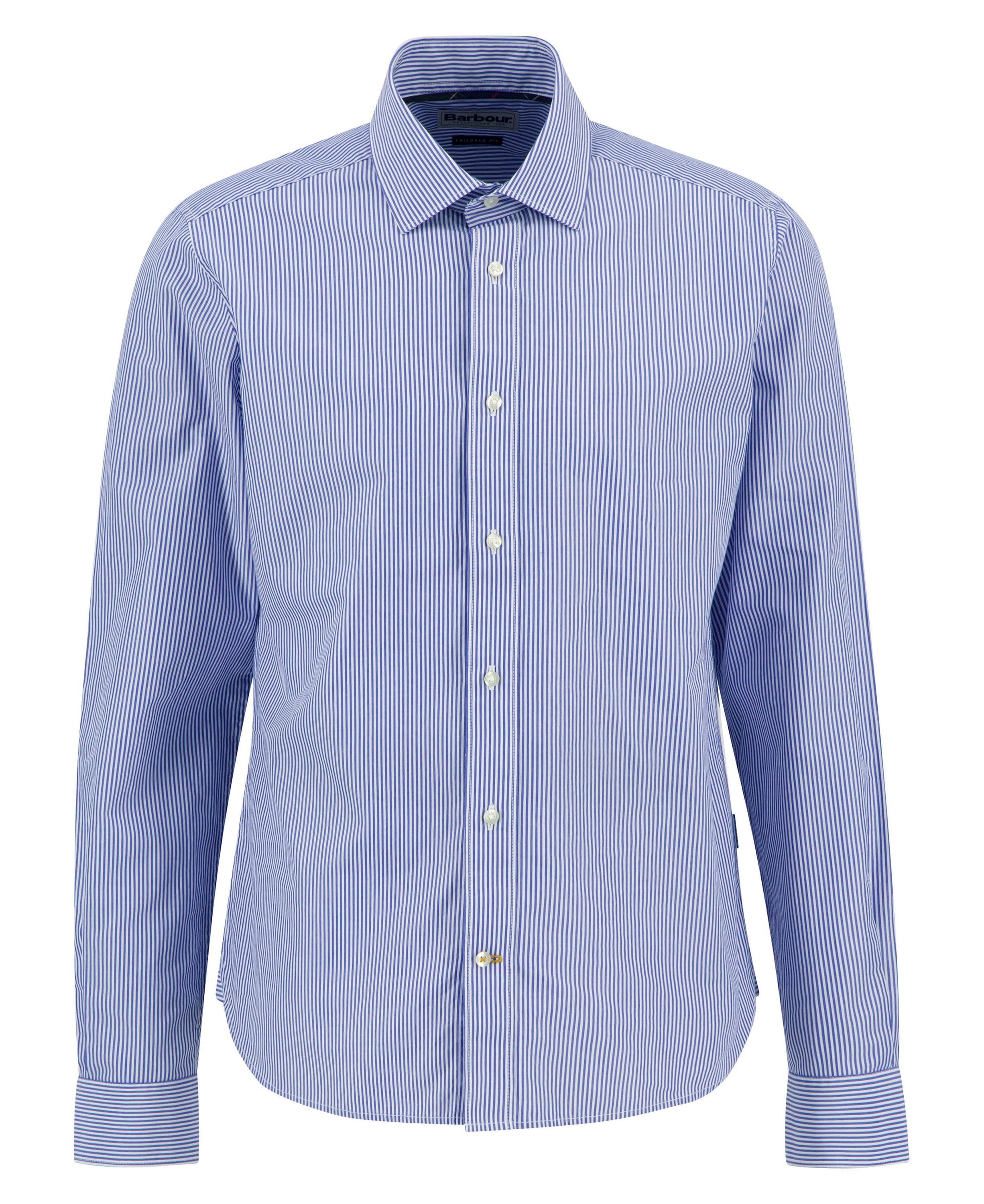 Graham Striped Tailored Shirt - Navy