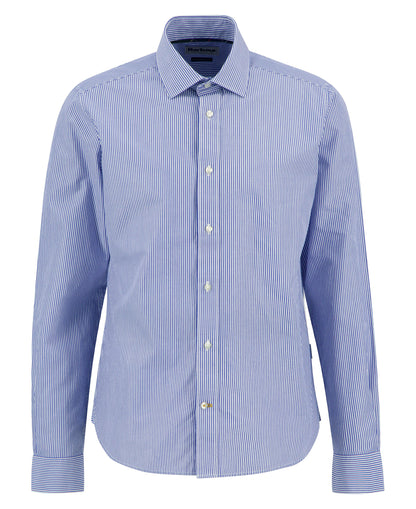 Graham Striped Tailored Shirt - Navy