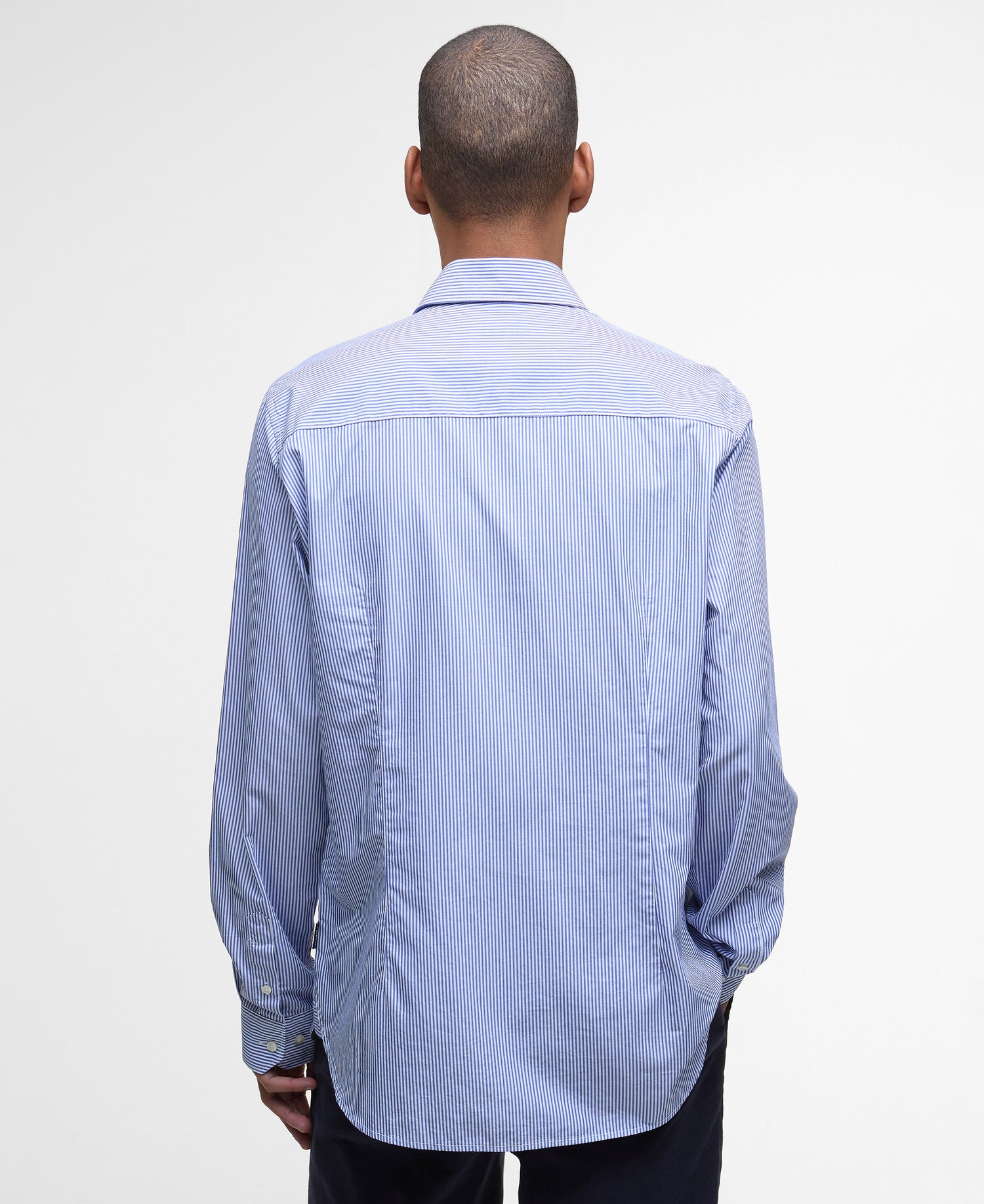 Graham Striped Tailored Shirt - Navy