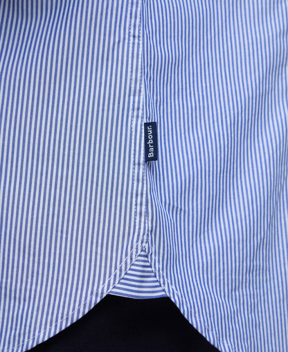 Graham Striped Tailored Shirt - Navy