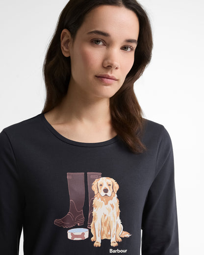 Hedley Long Sleeve T-Shirt - Dark Navy