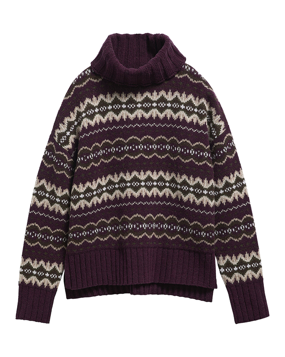 Helen Knitted Jumper - Fig Multi