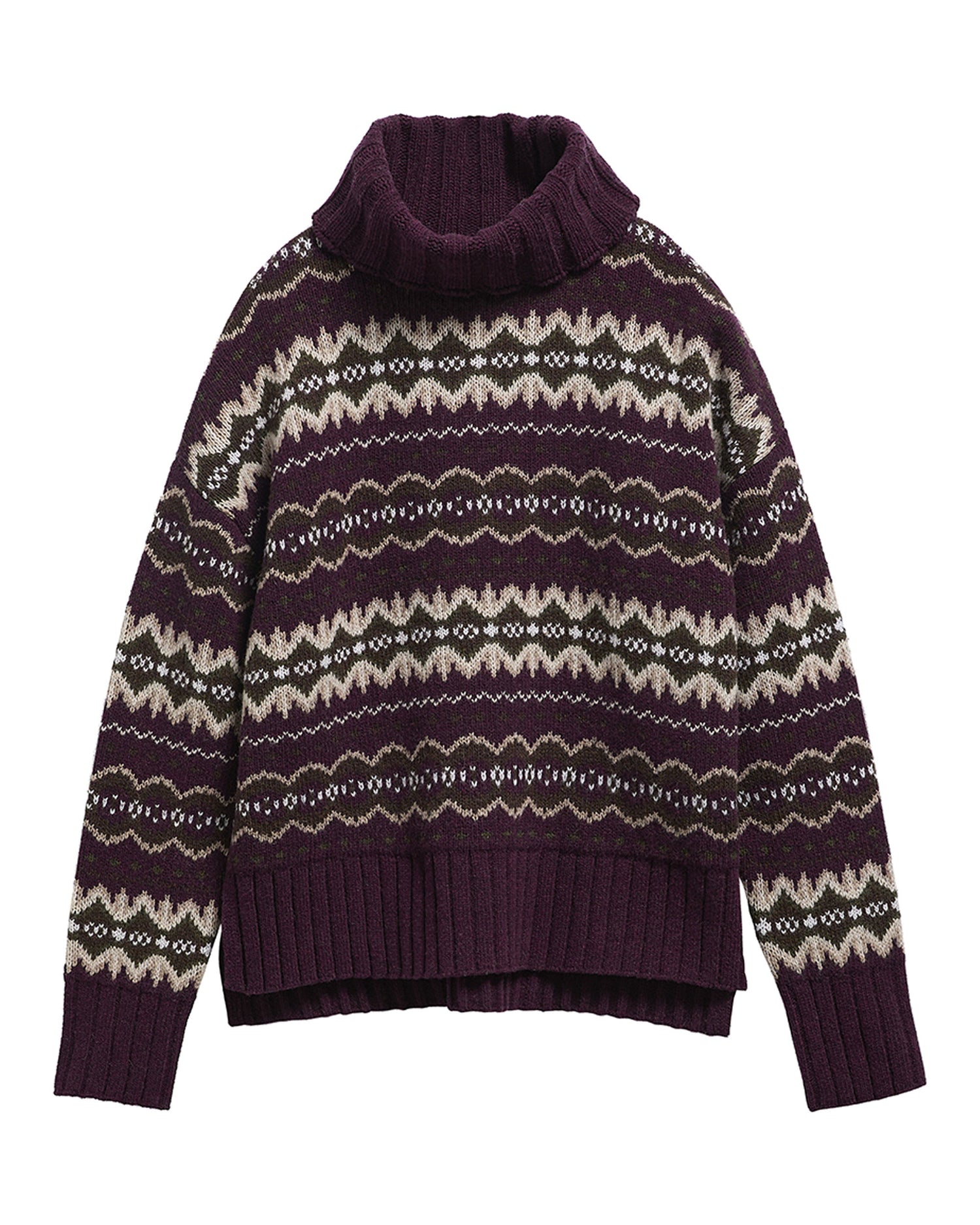 Helen Knitted Jumper - Fig Multi