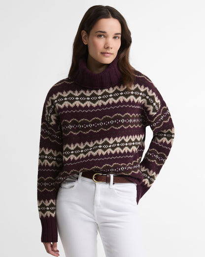 Helen Knitted Jumper - Fig Multi