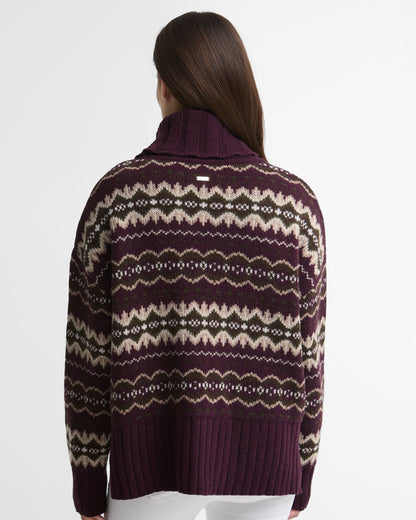 Helen Knitted Jumper - Fig Multi