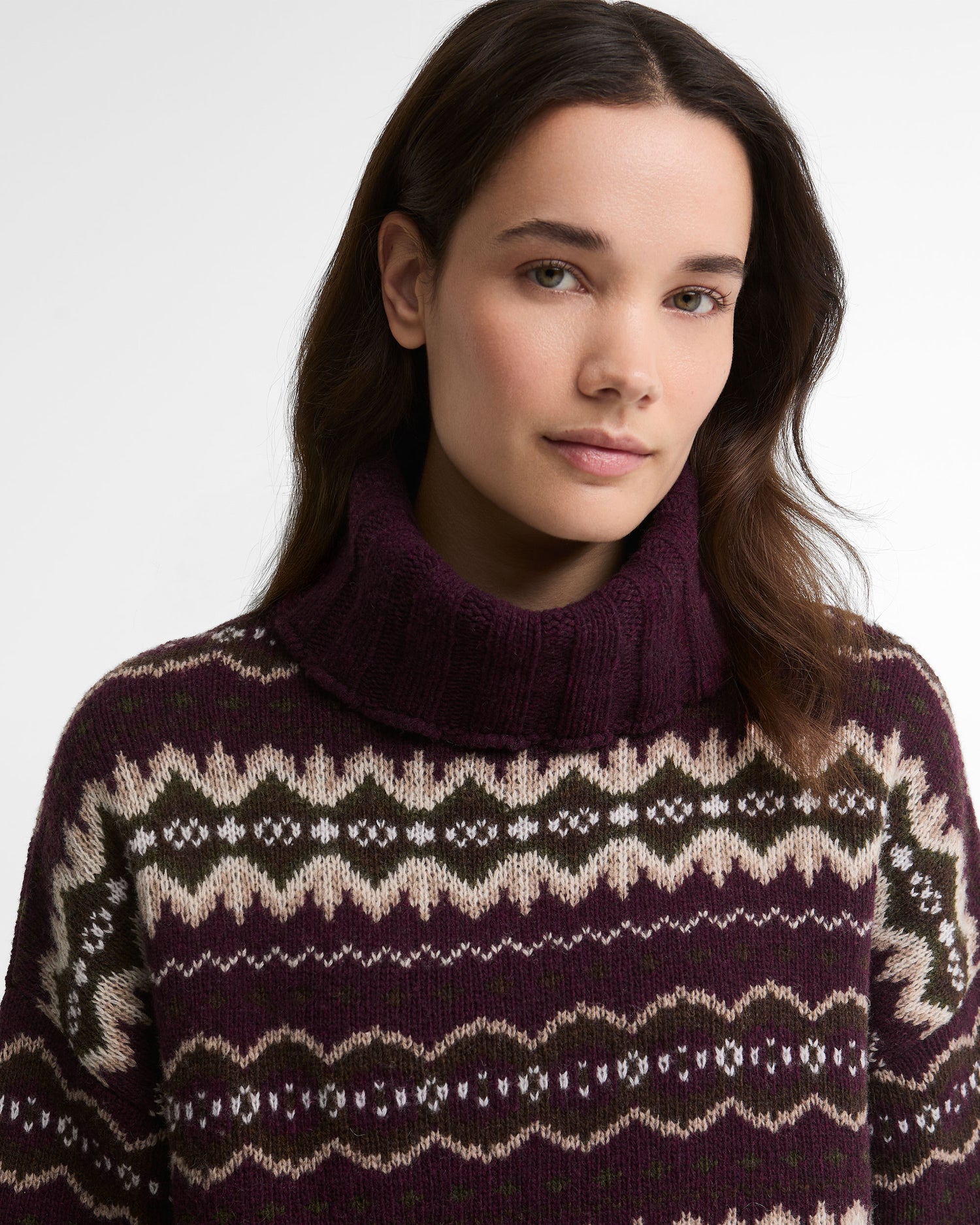 Helen Knitted Jumper - Fig Multi