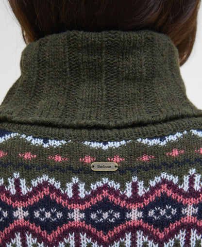 Helen Knitted Jumper - Olive Multi