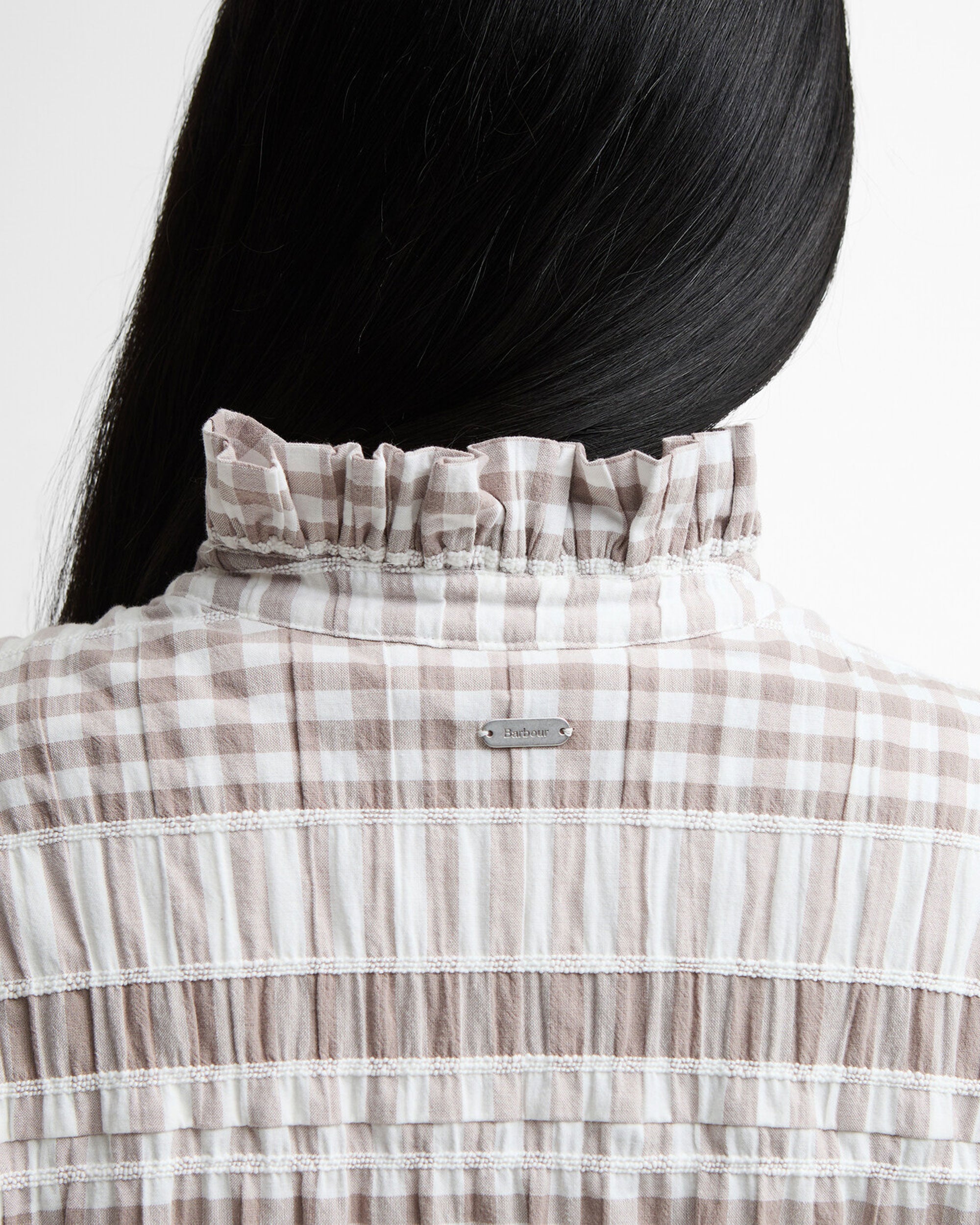 Hinton Top - Sand/White Gingham