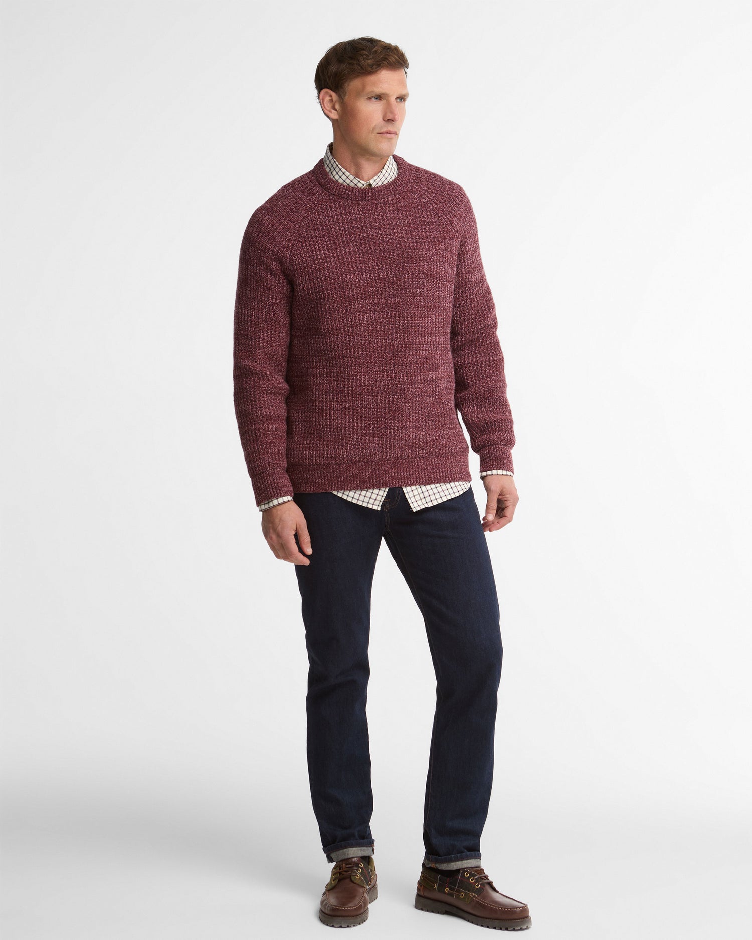 Horseford Crew Neck Jumper - Mauve