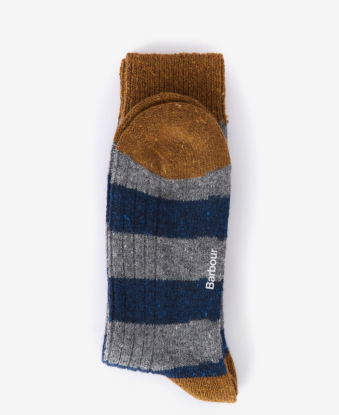 Houghton Stripe Socks - Asphalt/Navy