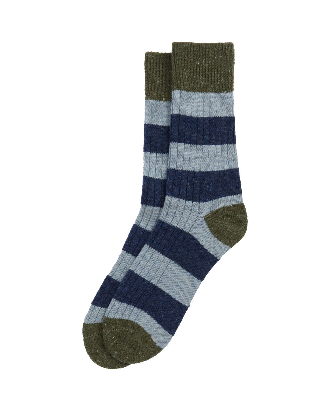 Houghton Stripe Socks - Bluestone