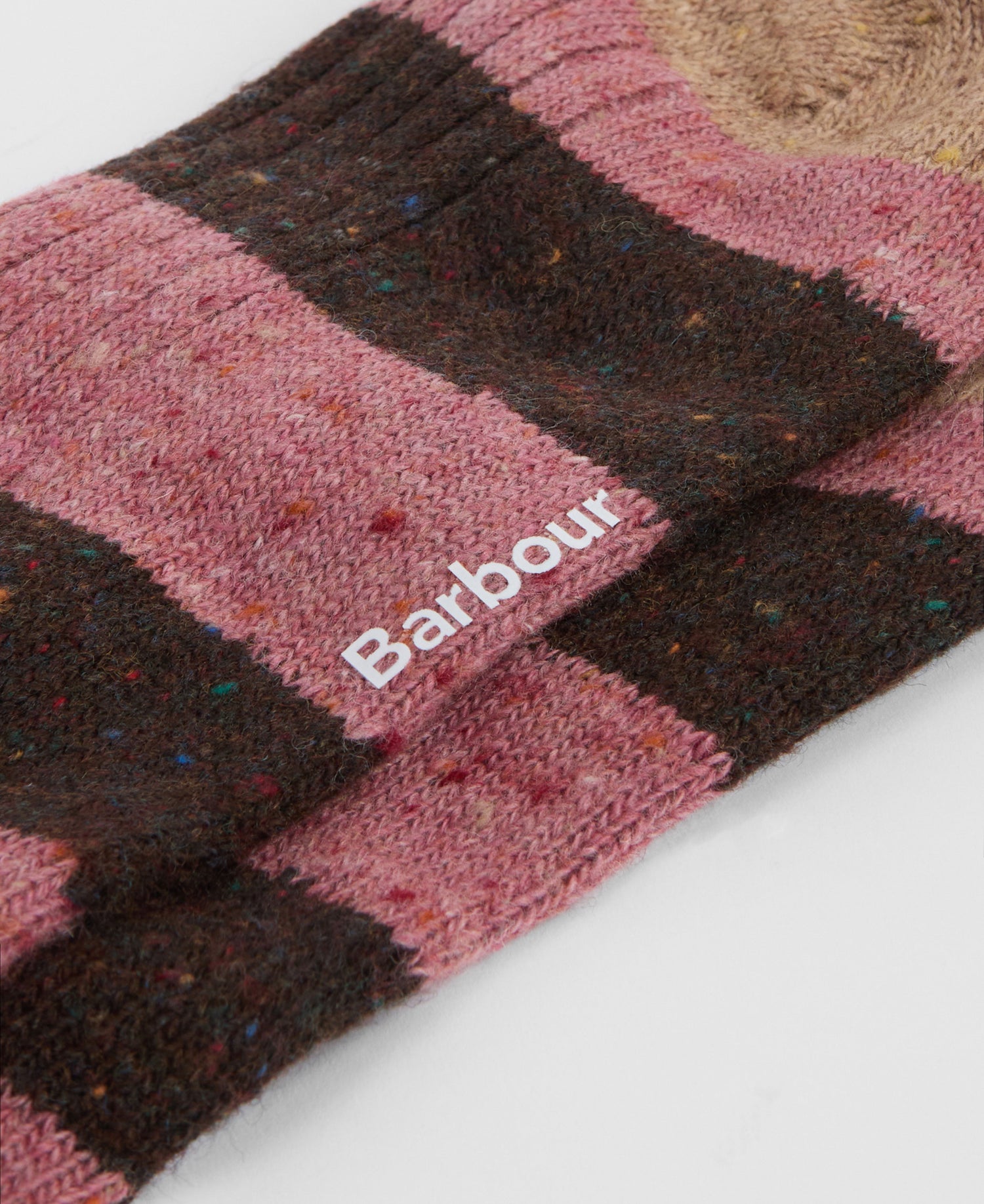 Houghton Stripe Socks - Earth Pink